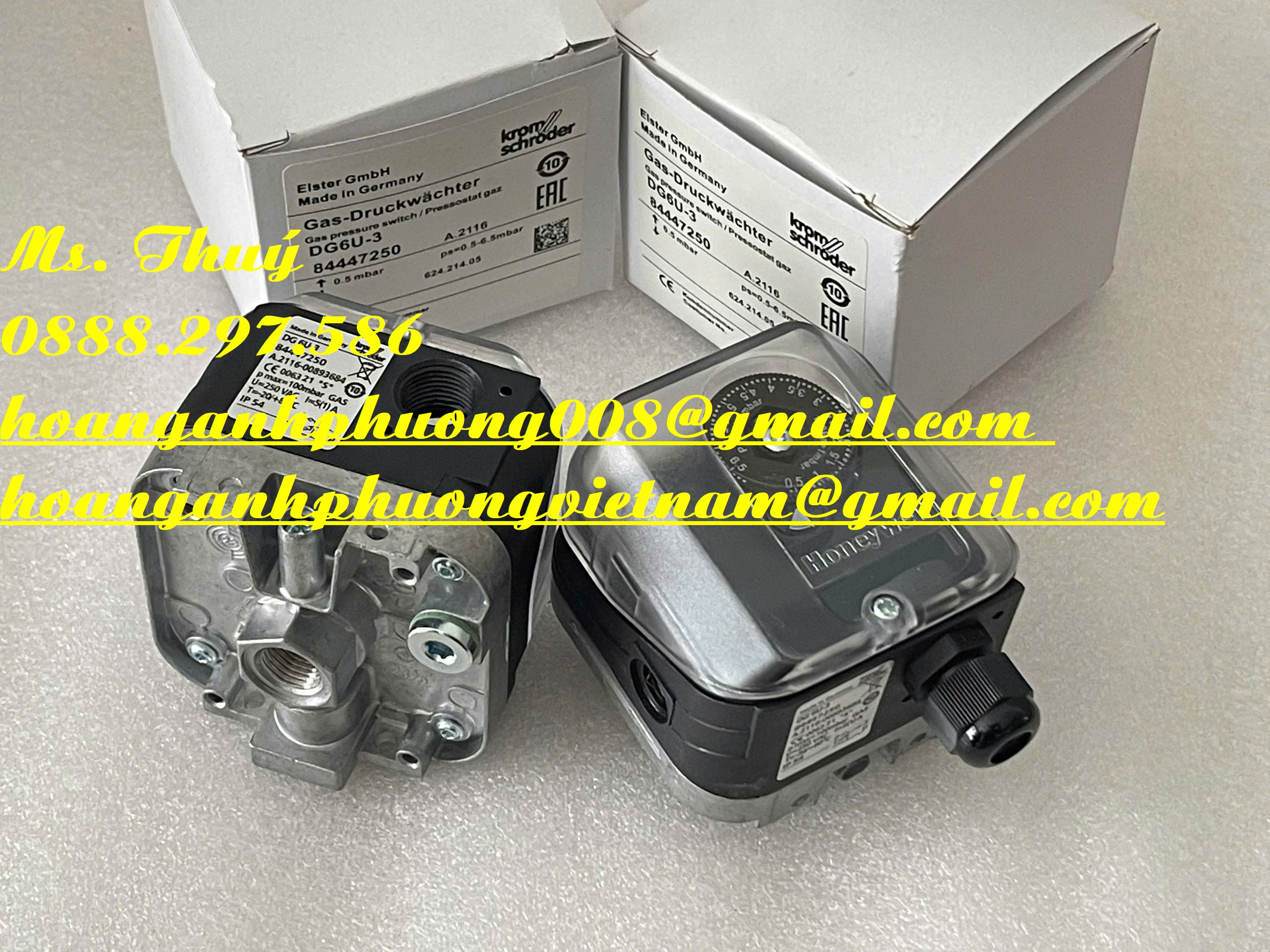 DG6U-3 Krom Schroder - Công tắc áp suất mới 100% - Bình Dương